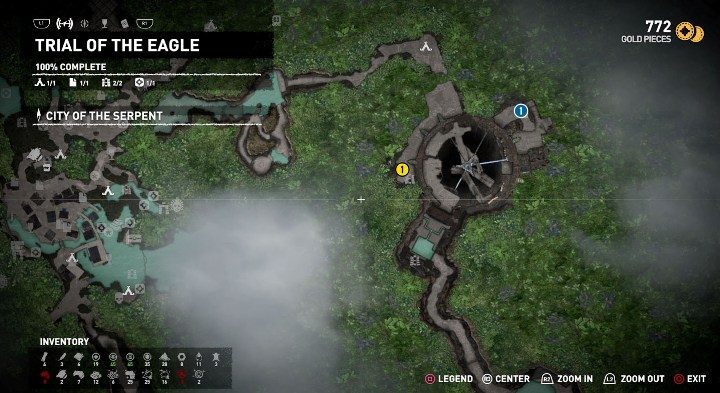 1 - Documents and survival cache in Trial of the Eagle | Secrets in SotTR - Trial of the Eagle - Shadow of the Tomb Raider Game Guide