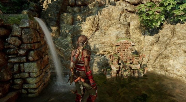 Mural (1) can be found on the left side of the Paititi Market campsite - Murals in The Hidden City | Secrets in Shadow of the Tomb Raider - The Hidden City - Shadow of the Tomb Raider Game Guide