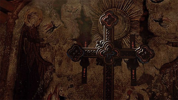 The next step is to find the cross - Finding the secret crypt - Via Veritas - Mission of San Juan - Shadow of the Tomb Raider Game Guide