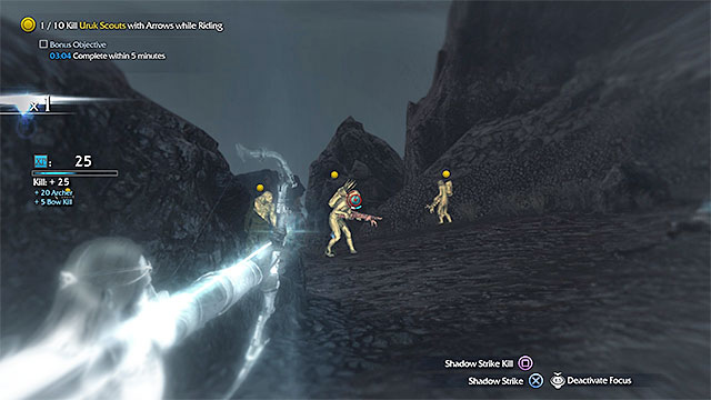 Attack the orcs with the bow and do not dismount the caragor - The Storm of War (bow) | Weapon Missions - Weapon Missions - Middle-earth: Shadow of Mordor Game Guide