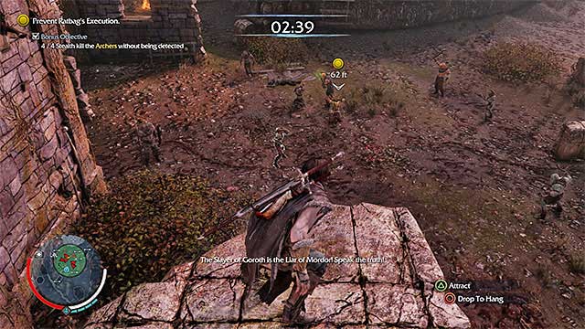 Approach the captured Ratbag - 5: Climbing the Ranks | Main missions - Main missions - Middle-earth: Shadow of Mordor Game Guide