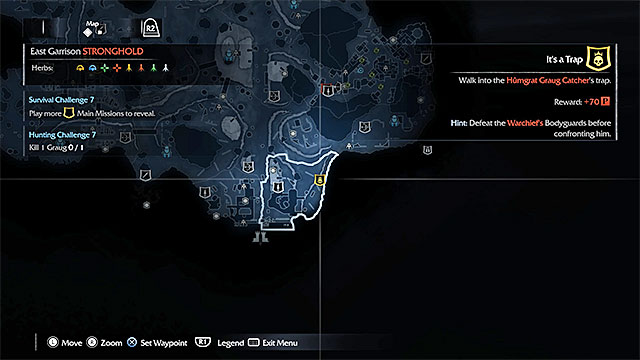 One of the Warchief Hunt missions marker - Extra mission: Kill the Warchiefs | Main missions - Main missions - Middle-earth: Shadow of Mordor Game Guide