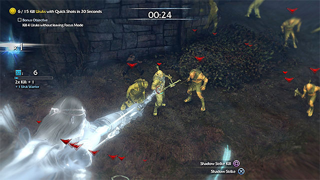Shoot quickly with your bow aiming at any part of enemy body - Swift Mercy (bow) | Weapon Missions - Weapon Missions - Middle-earth: Shadow of Mordor Game Guide