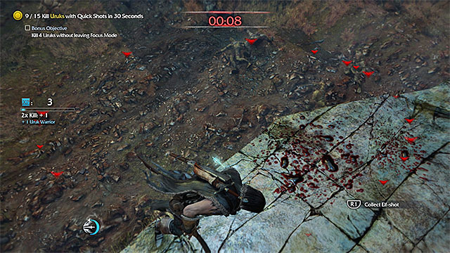 Quickly pick up new arrows between the attacks - Swift Mercy (bow) | Weapon Missions - Weapon Missions - Middle-earth: Shadow of Mordor Game Guide