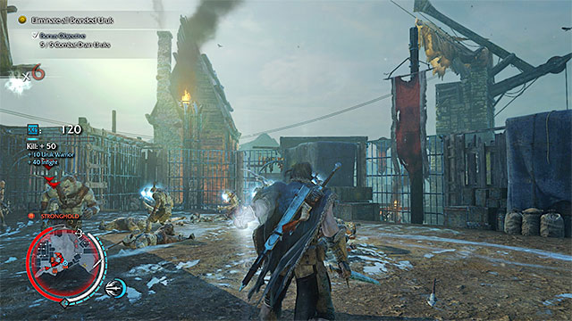 Press the button to dispatch the branded orcs - The Power of the One (sword) | Weapon Missions - Weapon Missions - Middle-earth: Shadow of Mordor Game Guide