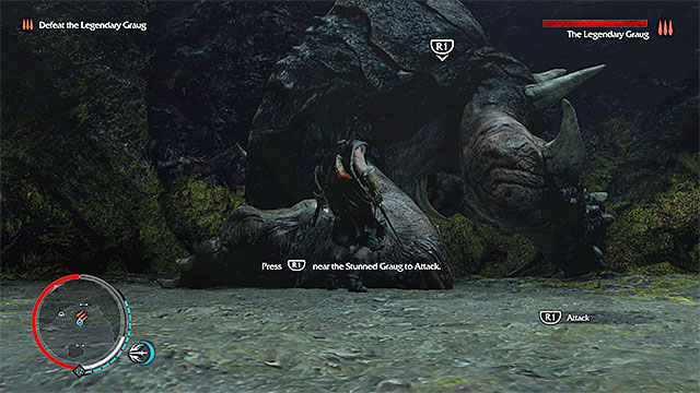 Run up to the defenseless graug and attack it - 17: The Great White Graug | Main missions - Main missions - Middle-earth: Shadow of Mordor Game Guide
