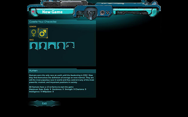 There are 5 available races in the game - Races - Character - Shadowrun Returns - Game Guide and Walkthrough