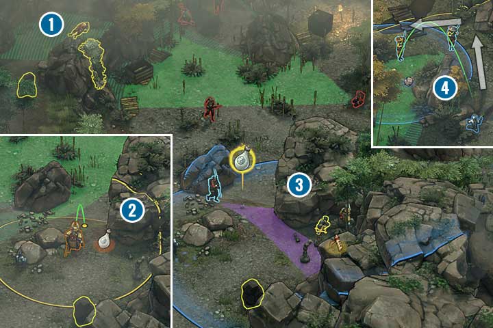 Now, proceed to the right - Mission 9 - Kage-samas Camp | Walkthrough - Campaign - Shadow Tactics: Blades of the Shogun Game Guide