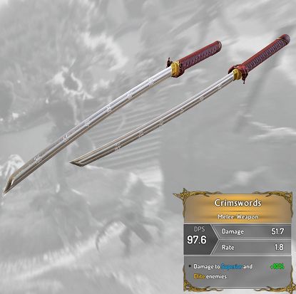 Crimswords - Weapons and equipment (1) - Character development - Shadow Warrior 2 Game Guide