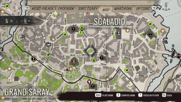Region Scaladio - Sherlock Holmes Chapter One: Treasures - list of all - Secrets & Collectibles - Sherlock Holmes Chapter One Guide