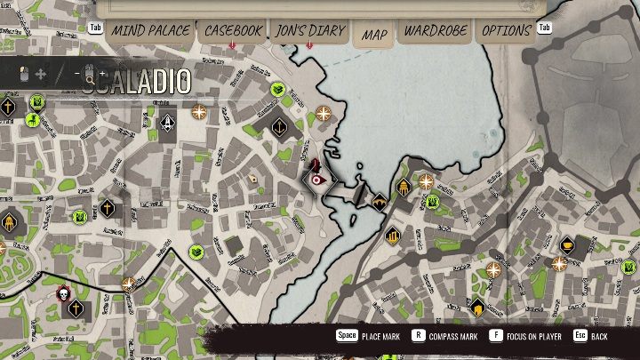 Region: North-eastern part of Scaladio - Sherlock Holmes Chapter One: Treasure Island, Stage 1 - walkthrough, solution - Cordon Tales - Sherlock Holmes Chapter One Guide