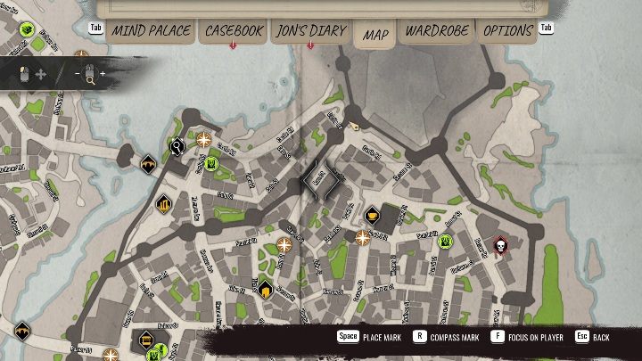 Region: Northern part of Old City - Sherlock Holmes Chapter One: Treasure Island, Stage 3 - walkthrough, solution - Cordon Tales - Sherlock Holmes Chapter One Guide