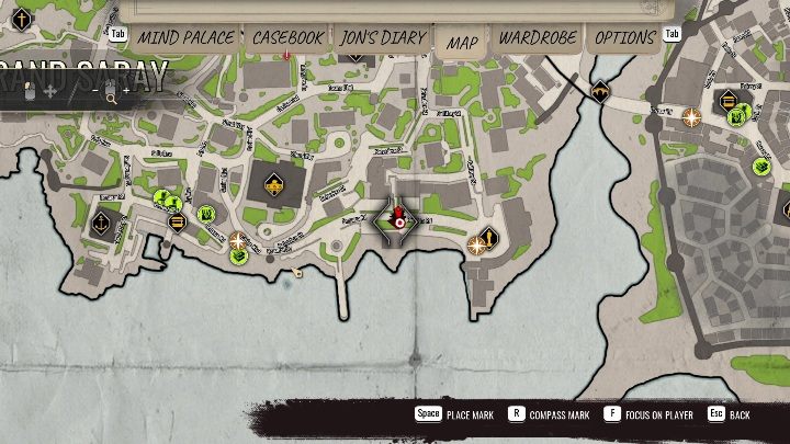 Region South-East of Grand Saray - Sherlock Holmes Chapter One: Treasure Island, Stage 3 - walkthrough, solution - Cordon Tales - Sherlock Holmes Chapter One Guide