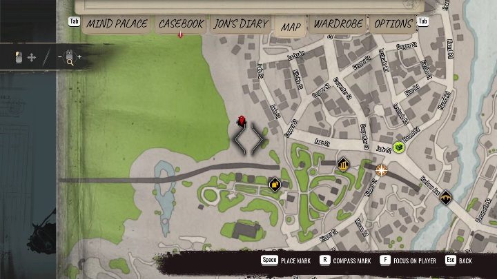 Region: west side of Miner's End - Sherlock Holmes Chapter One: Treasure Island, Stage 3 - walkthrough, solution - Cordon Tales - Sherlock Holmes Chapter One Guide