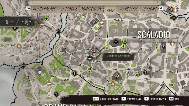 The case begins in the Cordona Chronicle building in Scalado - Sherlock Holmes Chapter One Other Cases - Blindsided - walkthrough, solution - Other matters - Sherlock Holmes Chapter One Guide