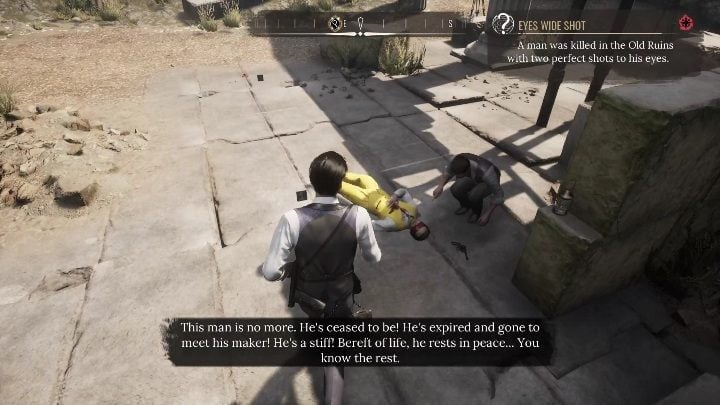 Investigate the body for clues, Examine following clues - Sherlock Holmes Chapter One Other Cases - Blindsided - walkthrough, solution - Other matters - Sherlock Holmes Chapter One Guide