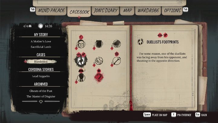 2 - Sherlock Holmes Chapter One Other Cases - Blindsided - walkthrough, solution - Other matters - Sherlock Holmes Chapter One Guide