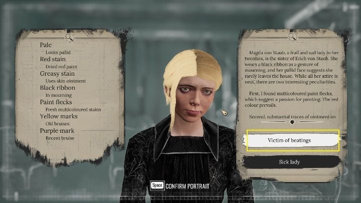 Victim of beatings is the correct answer - Sherlock Holmes Chapter One Other Cases - Blindsided - walkthrough, solution - Other matters - Sherlock Holmes Chapter One Guide