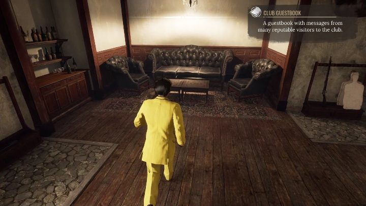 Another major area is the table next to black sofas - Sherlock Holmes Chapter One Other Cases - Blindsided - walkthrough, solution - Other matters - Sherlock Holmes Chapter One Guide