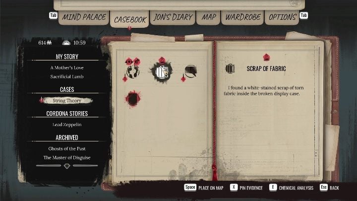 3 - Sherlock Holmes Chapter One: String Theory - walkthrough, Other Cases - Other matters - Sherlock Holmes Chapter One Guide