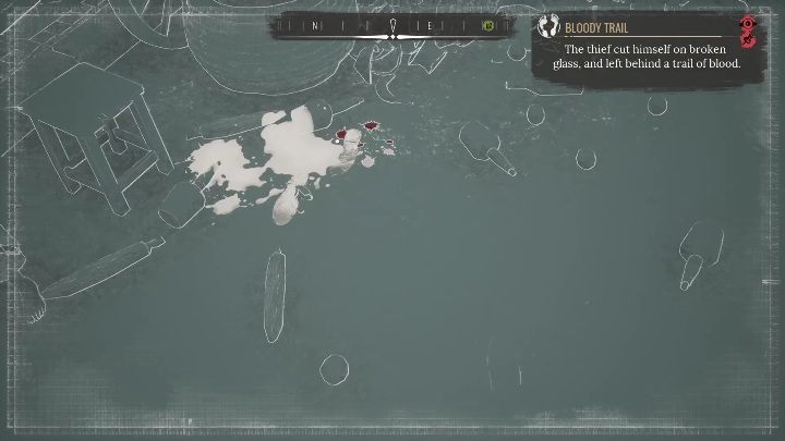 Talk to the boy, and then use Concentration Mode to see the tracks on the floor - Sherlock Holmes Chapter One: String Theory - walkthrough, Other Cases - Other matters - Sherlock Holmes Chapter One Guide