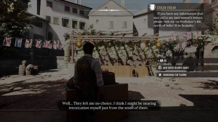 A white door leads to the inside of the bar - Sherlock Holmes Chapter One: String Theory - walkthrough, Other Cases - Other matters - Sherlock Holmes Chapter One Guide