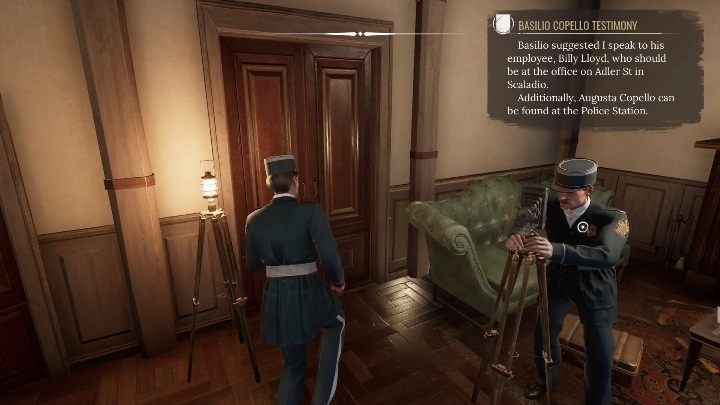 Then approach the door next to the police photographer - Sherlock Holmes Chapter One: Iron Coffin - walkthrough, Other Cases - Other matters - Sherlock Holmes Chapter One Guide