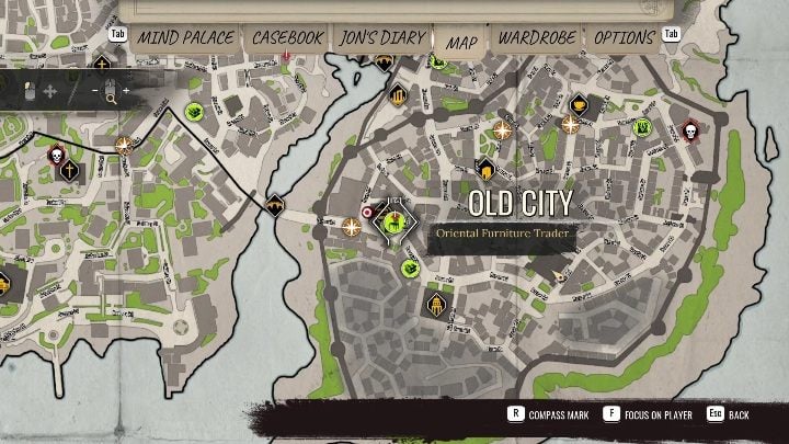 Location: the main market in Old City - Sherlock Holmes Chapter One: The Tale of the Empty House - walkthrough - Cordon Tales - Sherlock Holmes Chapter One Guide