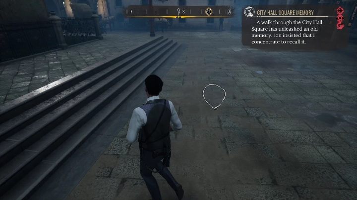 Under the town hall, you'll find the first place you need to inspect - Sherlock Holmes Chapter One: Silence Is Golden - walkthrough - Cordon Tales - Sherlock Holmes Chapter One Guide