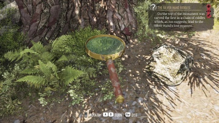 The treasure is under a rock - Sherlock Holmes Chapter One: The Hand-Me-Down - walkthrough, Cordona stories - Cordon Tales - Sherlock Holmes Chapter One Guide