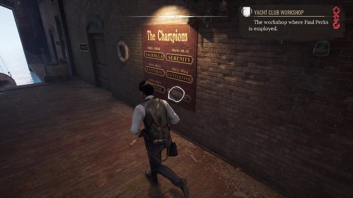 4 - Sherlock Holmes Chapter One: Gilded Cage, boat workshop - walkthrough - A gold-plated cage - Sherlock Holmes Chapter One Guide