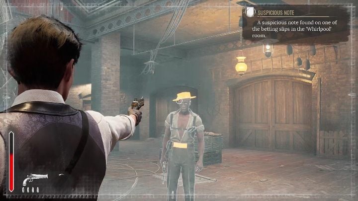 After a short conversation with the woman, opponents will appear - Sherlock Holmes Chapter One: Gilded Cage, boat workshop - walkthrough - A gold-plated cage - Sherlock Holmes Chapter One Guide