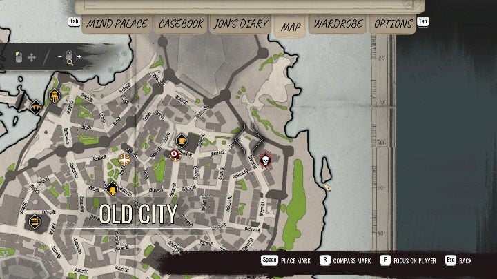 Head to the north-east of Old City - Sherlock Holmes Chapter One: Gilded Cage, getting a job - walkthrough - A Gilded Cage - Sherlock Holmes Chapter One Guide