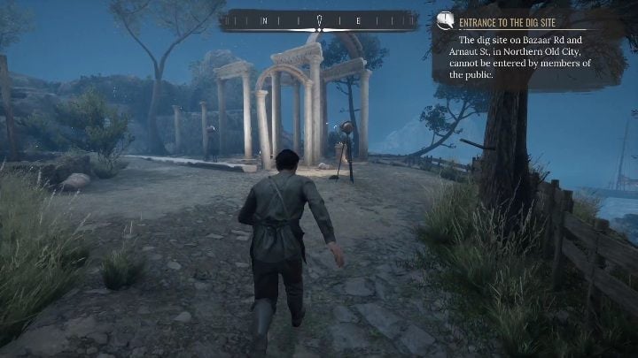 After searching other locations, go to the ruins - Sherlock Holmes Chapter One: Gilded Cage, excavations - walkthrough - A Gilded Cage - Sherlock Holmes Chapter One Guide