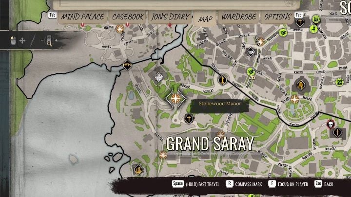 It's time to head to Sherlock's family home - Sherlock Holmes Chapter One: A Mothers Love, Garden - walkthrough - A Mothers love #5 - Sherlock Holmes Chapter One Guide