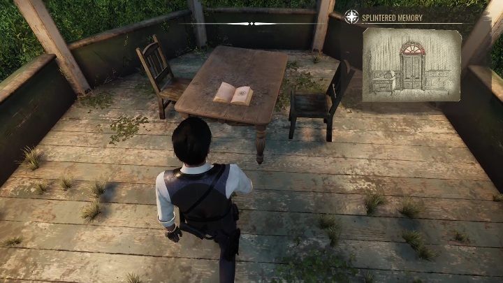 Examine the book that remained on the table in the gazebo - Sherlock Holmes Chapter One: A Mothers Love, Garden - walkthrough - A Mothers love #5 - Sherlock Holmes Chapter One Guide