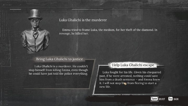 You can now accuse Luka Ghalichi - Sherlock Holmes Chapter One: Ghosts of the Past, murder case - walkthrough - Ghosts of the past - Sherlock Holmes Chapter One Guide