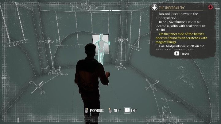 Next, go to the location with the paintings - Sherlock Holmes Chapter One: The Muse From Abroad, Art Gallery - walkthrough - Muse from abroad - Sherlock Holmes Chapter One Guide