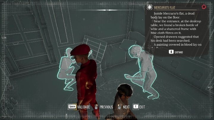 Next to the chest, an unknown person searches the paintings - Sherlock Holmes Chapter One: The Muse from Abroad, the painters apartment - walkthrough - The Muse From Abroad - Sherlock Holmes Chapter One Guide