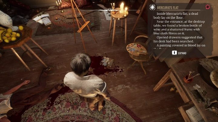 After the reconstruction, you need to look at the painting - Sherlock Holmes Chapter One: The Muse from Abroad, the painters apartment - walkthrough - The Muse From Abroad - Sherlock Holmes Chapter One Guide