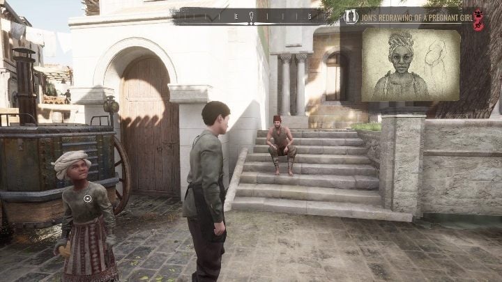 1 - Sherlock Holmes Chapter One: The Muse From Abroad, searching for the pregnant woman - walkthrough - Muse from abroad - Sherlock Holmes Chapter One Guide