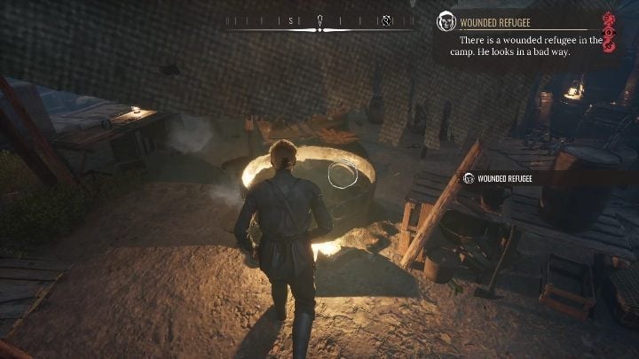 The next thing you need to find is clean, hot water - Sherlock Holmes Chapter One: The Muse from Abroad, Refugee camp - walkthrough - The Muse From Abroad - Sherlock Holmes Chapter One Guide