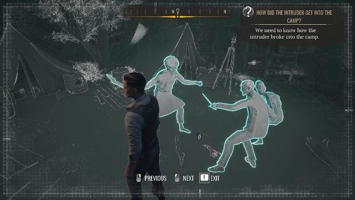 The next scene should include 3 people - Sherlock Holmes Chapter One: The Muse from Abroad, Refugee camp - walkthrough - The Muse From Abroad - Sherlock Holmes Chapter One Guide