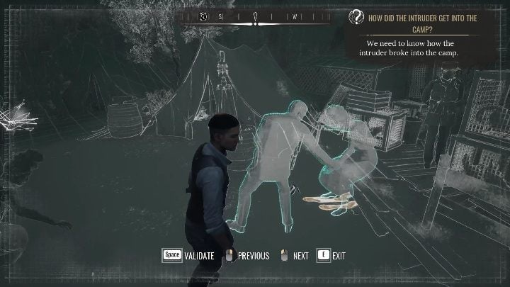 The last scene should include a struggling woman and a man who forcibly pulls her out of the house - Sherlock Holmes Chapter One: The Muse from Abroad, Refugee camp - walkthrough - The Muse From Abroad - Sherlock Holmes Chapter One Guide