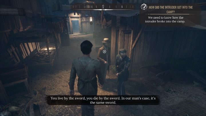 After checking everything, go to the police officer and detective - Sherlock Holmes Chapter One: The Muse from Abroad, Refugee camp - walkthrough - The Muse From Abroad - Sherlock Holmes Chapter One Guide