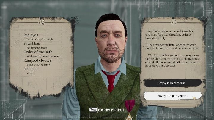 After a short conversation, you need to take a closer look at him - Sherlock Holmes Chapter One: The Muse from Abroad, Norton and Bernadotti - walkthrough, solution - The Muse From Abroad - Sherlock Holmes Chapter One Guide