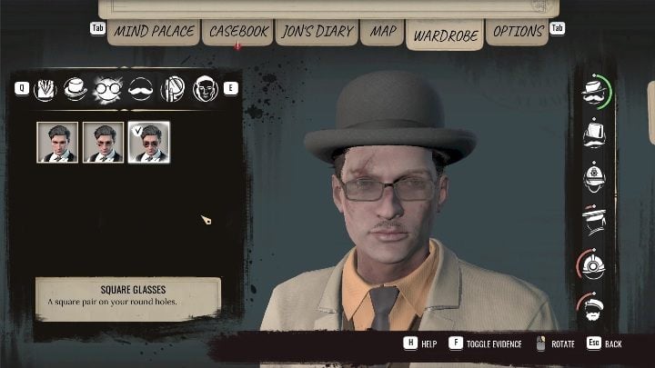 To get a facial composite of the perpetrator, you need to wear the appropriate attire - Sherlock Holmes Chapter One: The Master of Disguise - walkthrough - Police cases - Sherlock Holmes Chapter One Guide