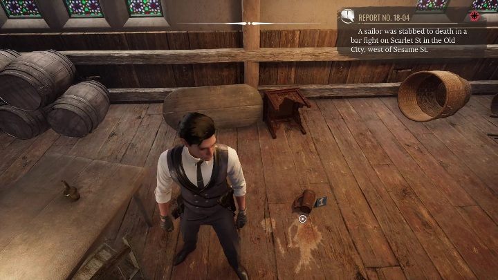 Evidence 1: a pint of spilled beer - Sherlock Holmes Chapter One: The Collie Shangles - walkthrough - Police cases - Sherlock Holmes Chapter One Guide