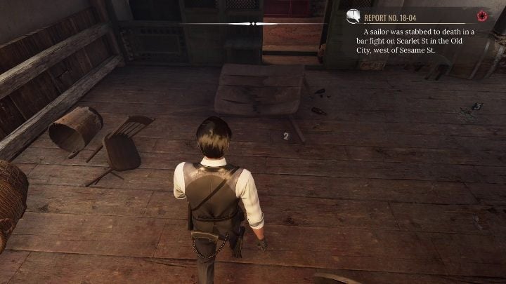 Evidence 2: a broken table - Sherlock Holmes Chapter One: The Collie Shangles - walkthrough - Police cases - Sherlock Holmes Chapter One Guide