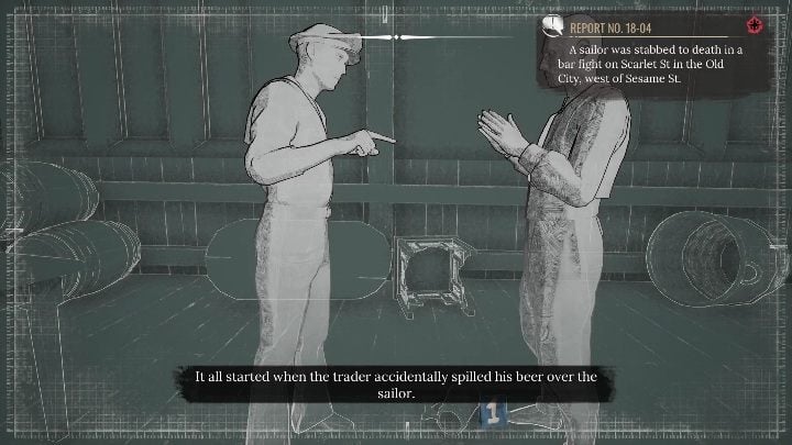 1st place: Here, you must choose a man in a cap, without a beard, who's pointing with his finger - Sherlock Holmes Chapter One: The Collie Shangles - walkthrough - Police cases - Sherlock Holmes Chapter One Guide